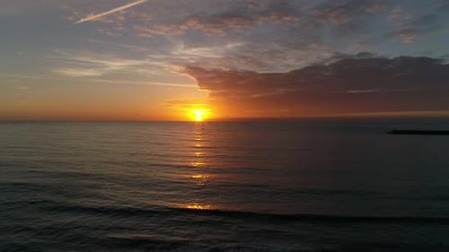 Dramatisch Sonnenuntergang