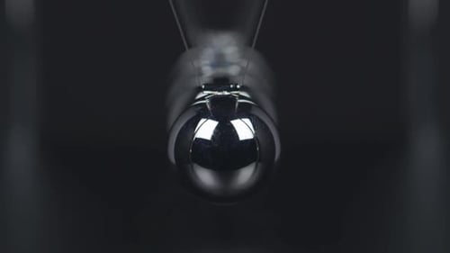 Slow Motion Newtons Cradle