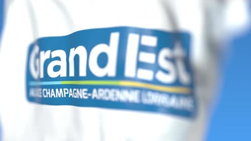 Waving Flag Animation with Regional Government Logo