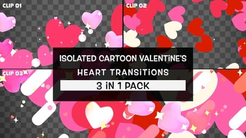 Sweet Heart Transitions Pack for Romantic Video Projects