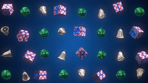 Weihnachtsdekoration 3 D Hintergrund 06