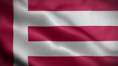 Realistic Fabric Flag Logo Reveal