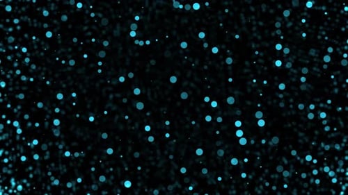 3d blue particles dots