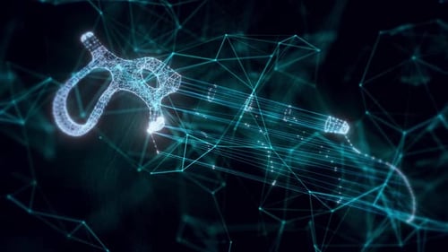 Medical Saw Hologram Close Up Hd