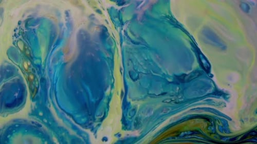 Abstract Colorful Paint Ink Diffusion Galactic Movement 17