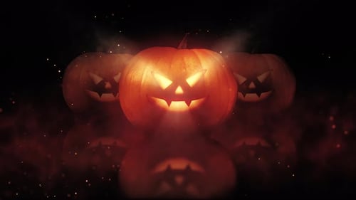 Spooky Glowing Jack-o'-Lanterns Halloween Reveal