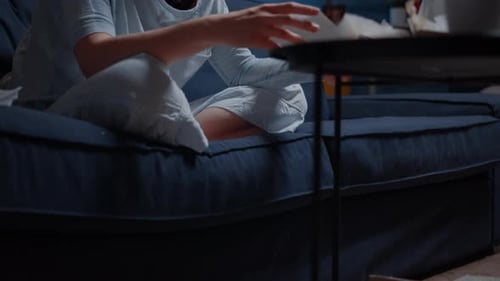 Sad Woman Feeling Distressed Frustrated By Eviction Notice