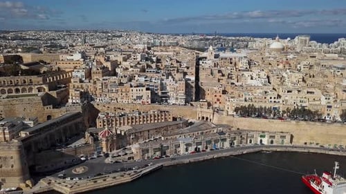 Aerial View of Valletta, Malta