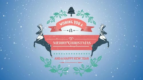 Festive Christmas and New Year Animation