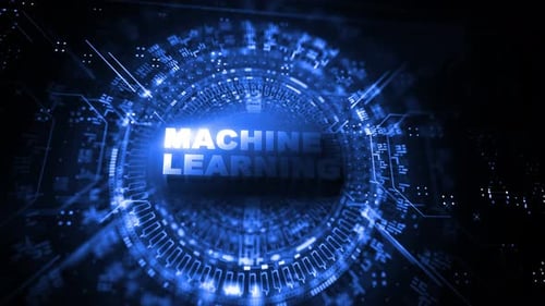 Futuristic Digital Machine Learning Title Reveal