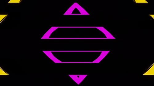 Rotation d'un carré abstrait clignotant avec des couleurs multicolores