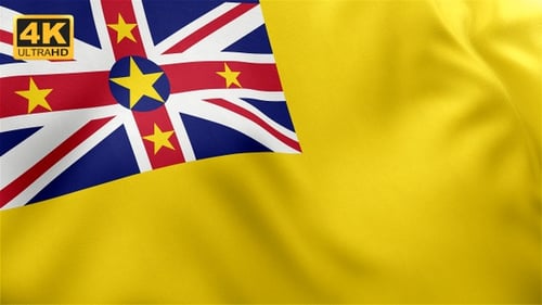 Niue Flagge - 4K