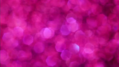 Pink Glamour Magical Bokeh Lights Background. Full Video.