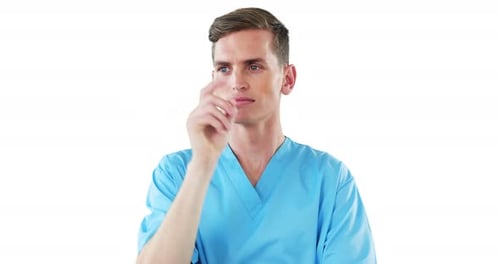 Surgeon using digital screen