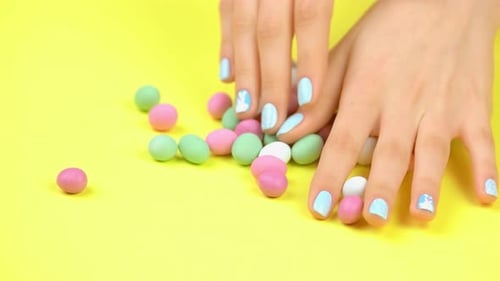 Pastel Nails Play With Easter Candy