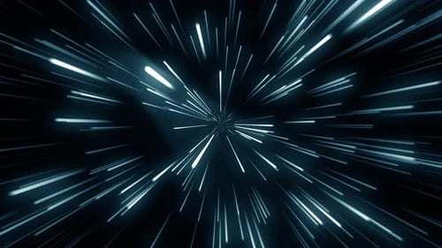 Futuristic Warp Speed Light Trails Background Animation