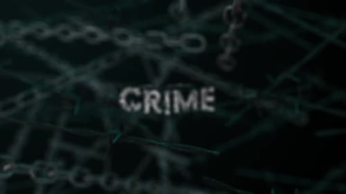 Gritty Crime Text Reveal with Barbed Wire and Chains