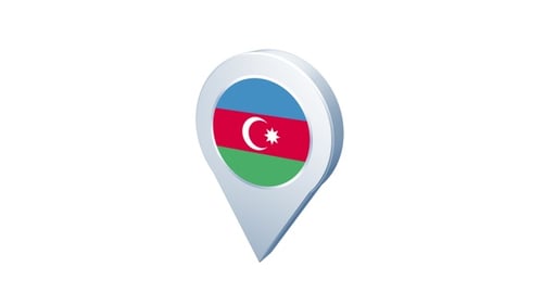 Icône Pin Drapeau Azerbaïdjan