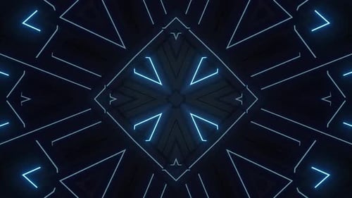 Blue Neon Vj Loop Pack