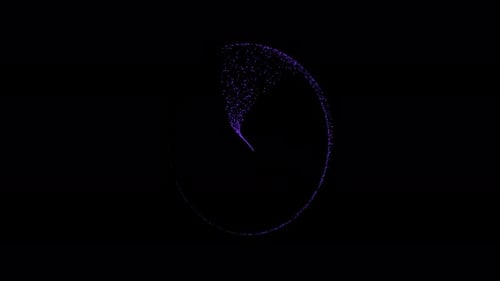 Blue Magic Circular Particles Animation