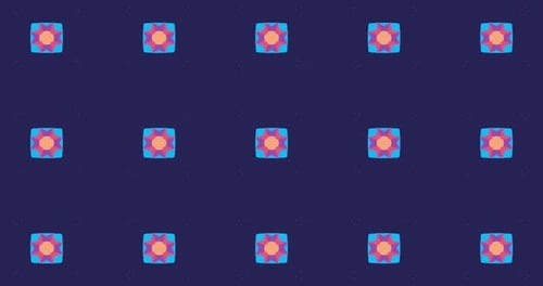 Dynamic Colorful Abstract Geometric Pattern Loop