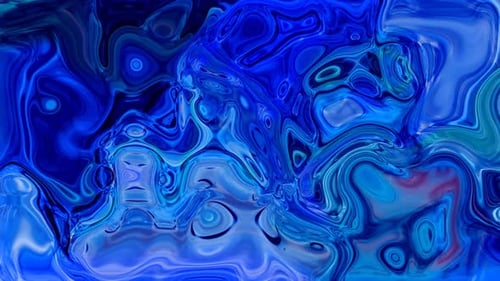 Abstract Blue Liquid Swirl Background Animation