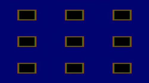 Abstract Geometric Grid Expanding Tunnel Loop Animation