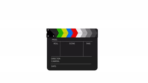 Animated Clapperboard Clap for Video Production Intro