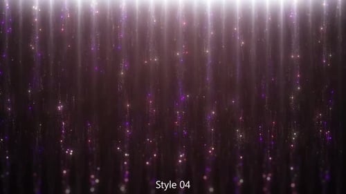 Animated Shimmering Light Particle Curtain Background