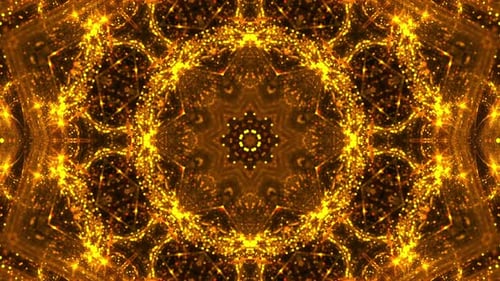 Golden Mandala VJ Loop Background