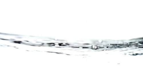Abstract Waves of Water on a White Background