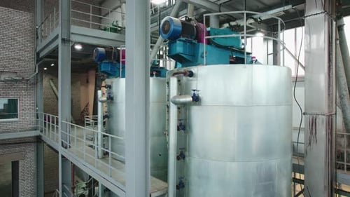 Large Containers are Used in the Food Industry for Various Liquid Processes
