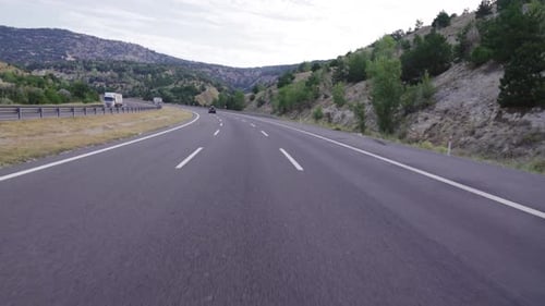 Intercity highway, timelapse.