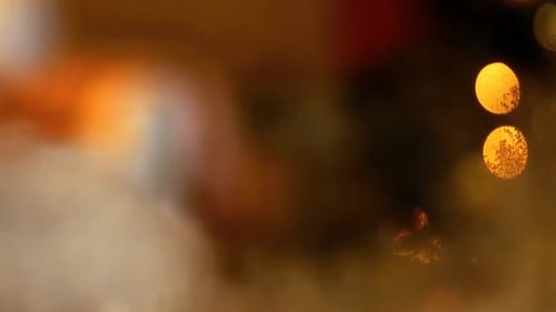 Close-up of decorative christmas tree