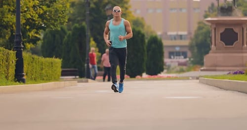 Training in the Park Jogging