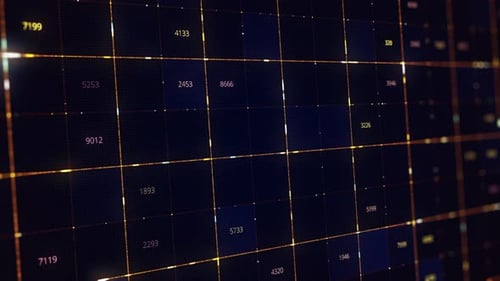 Fond numérique avec matrice de valeurs numériques