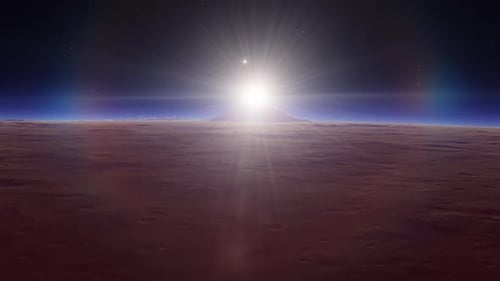 Weltraumanimation mit Exoplaneten