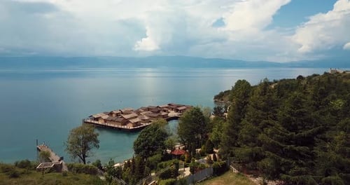 Ohrid Water Museum Aerial