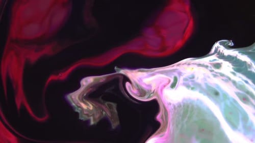 Abstract Colors Swirling on Black Background