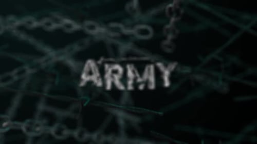 Gritty Barbed Wire and Chains Text Reveal