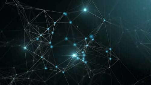 Futuristic Digital Network Connection Abstract Background Loop