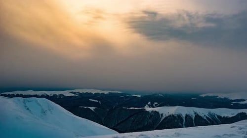 Beautiful Mountain Sunny Evening, Mountain Under Sky