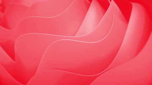 Fluid Red Wave Abstract Loop Background
