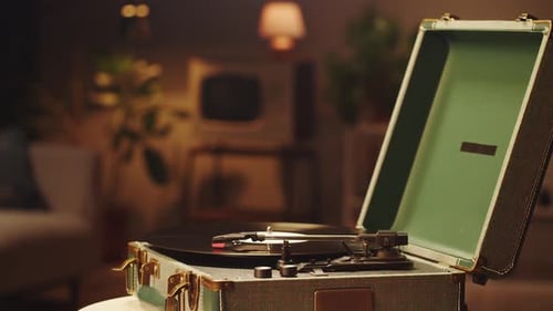 Vinyl Record Closeup