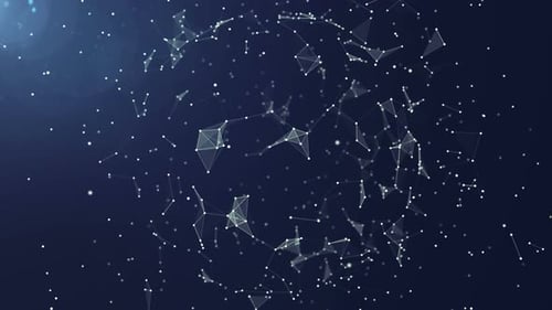 Abstract Digital Plexus Network Sphere Background Animation