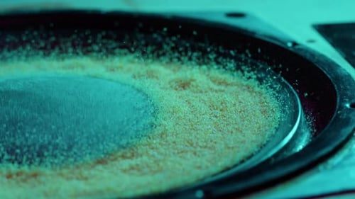 Acoustic Sound System Closeup Flying Spices