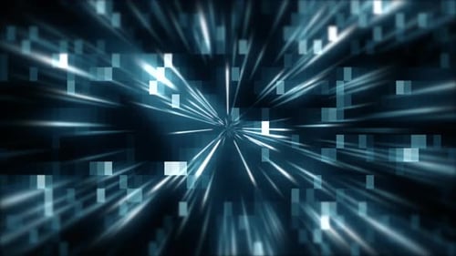 Futuristic Digital Tunnel Light Rays Background