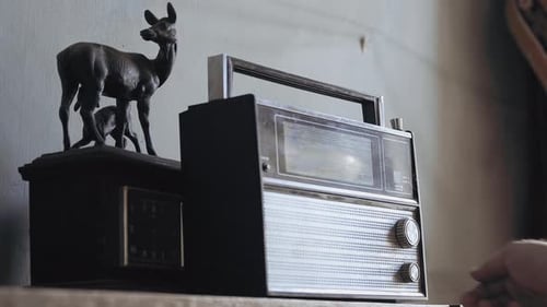 Vintage Receiver. Retro Revival and Nostalgia Concept