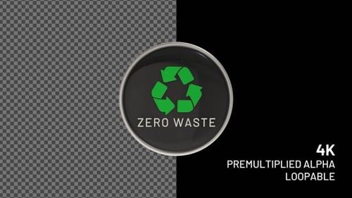 Recycable Zero Waste Badge