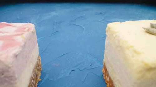 Colorful Assortment of Vegan Cheesecake Squares